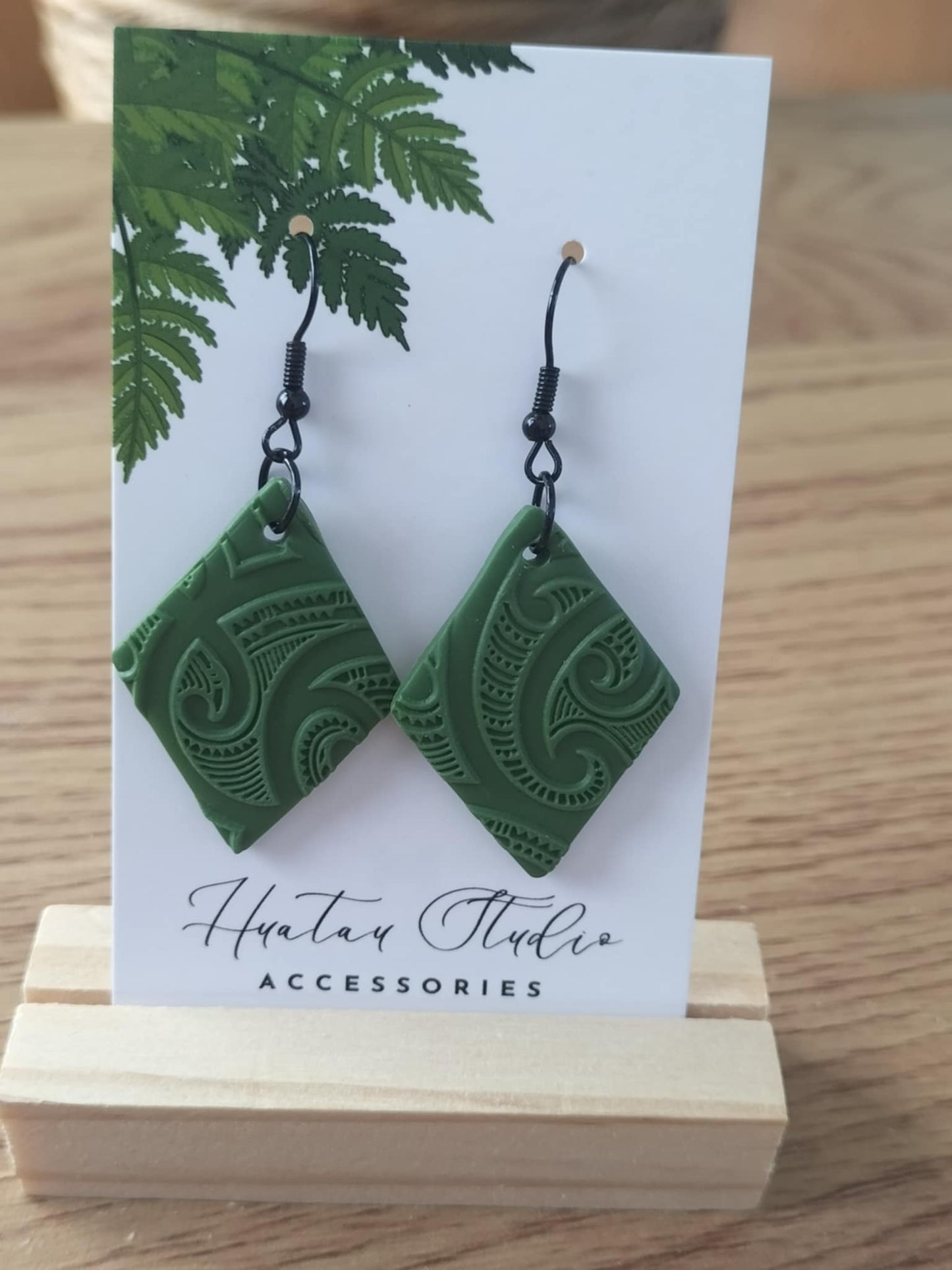 Kākāriki Rima Earrings.
