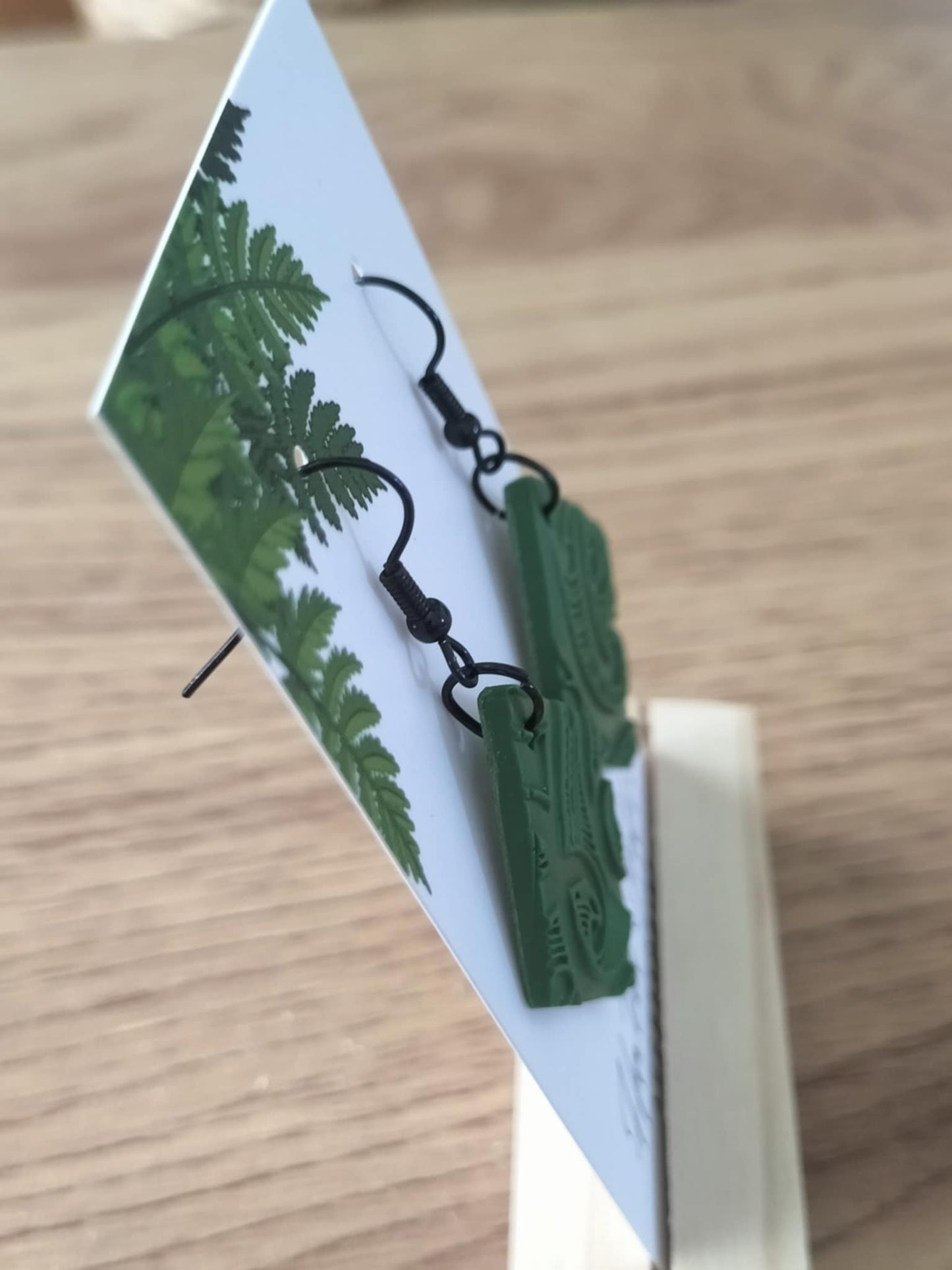 Kākāriki Rima Earrings.