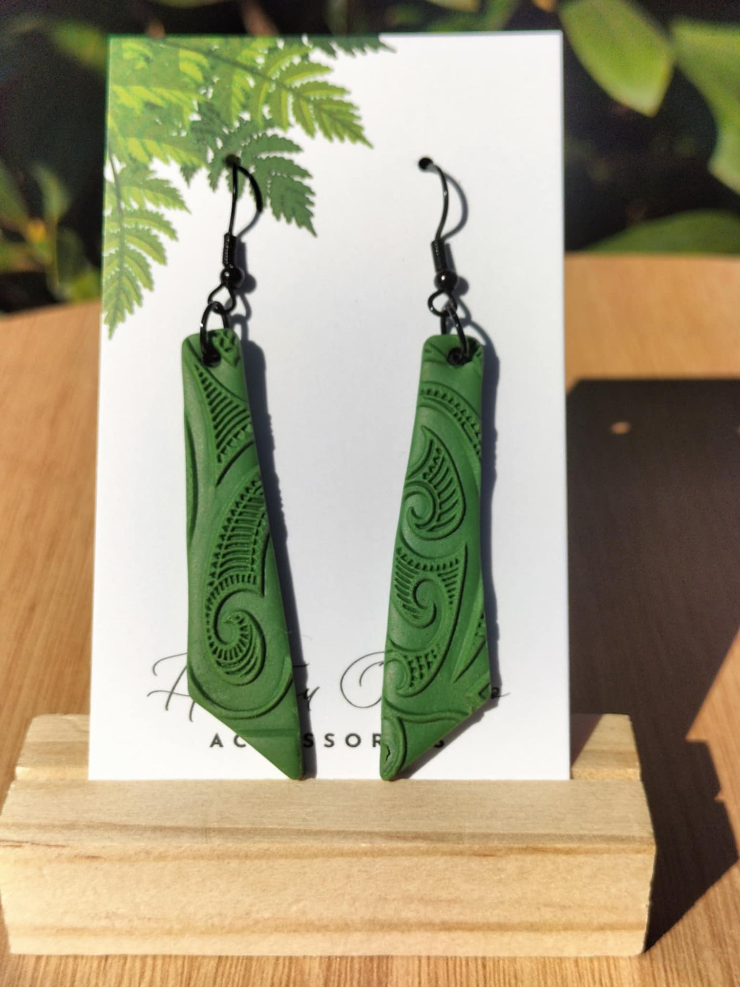 Kākāriki Toru Earrings.