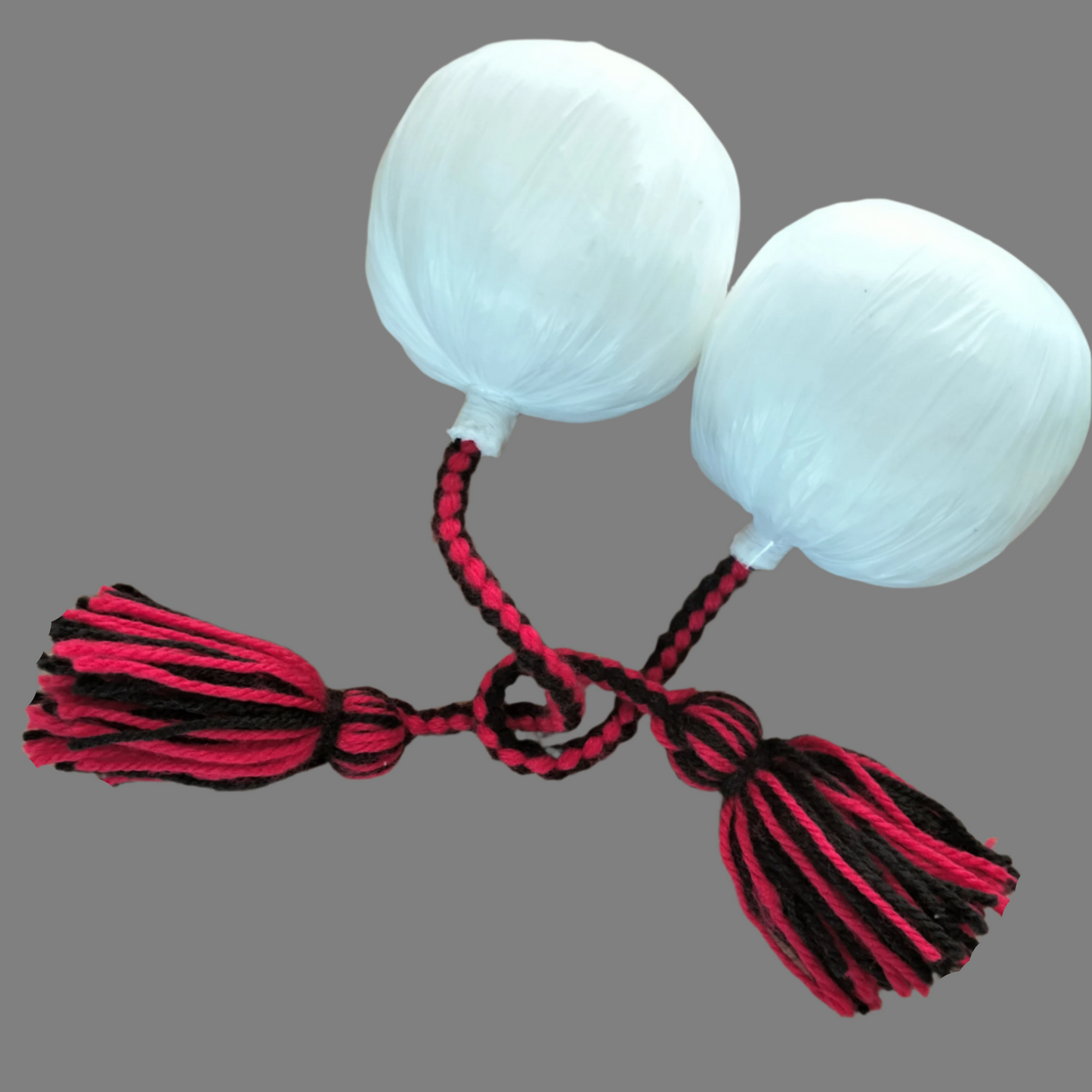 BLACK AND RED - BLACK AND RED TASSEL POI.