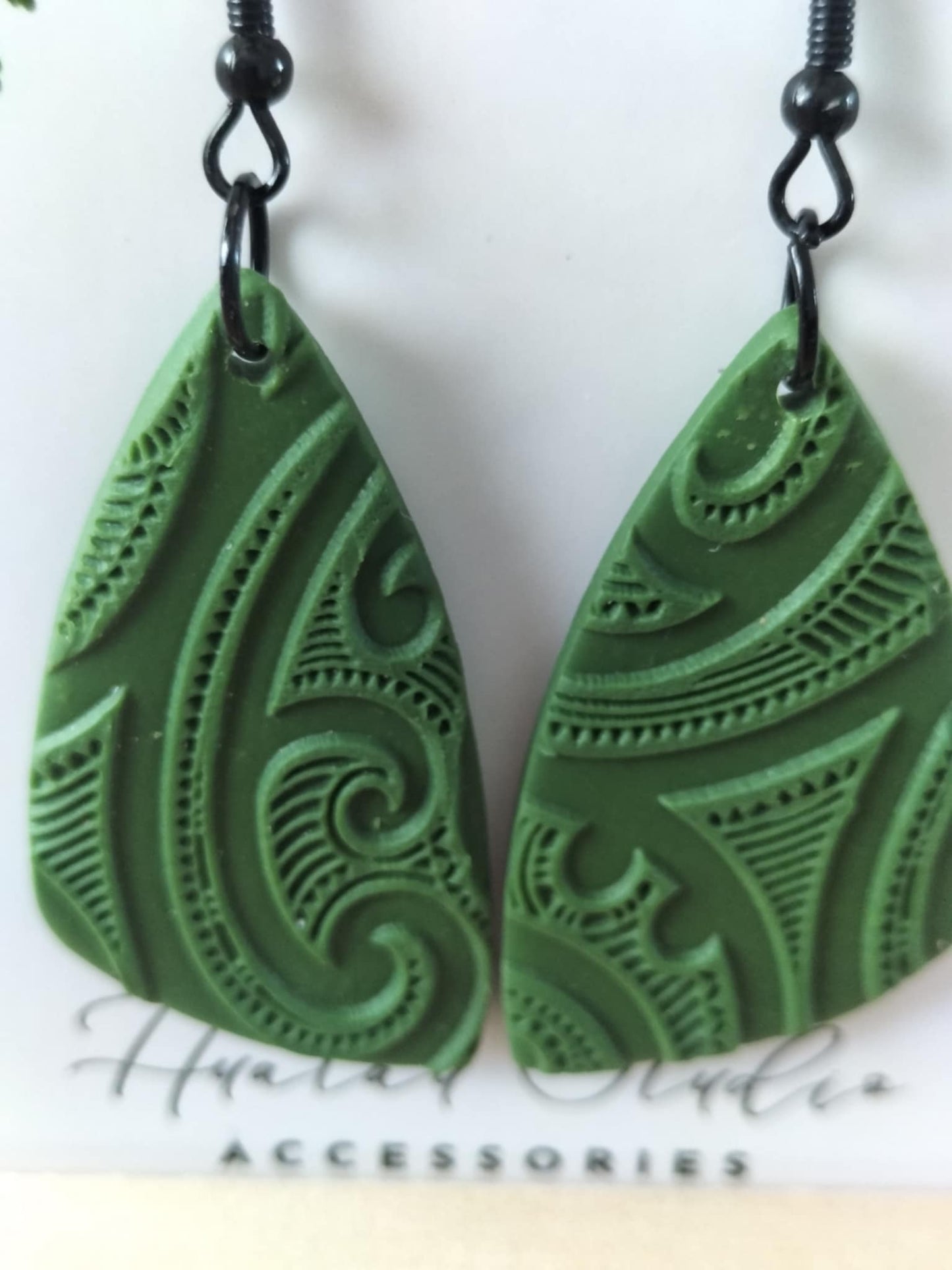 Kākāriki Rua Earrings.