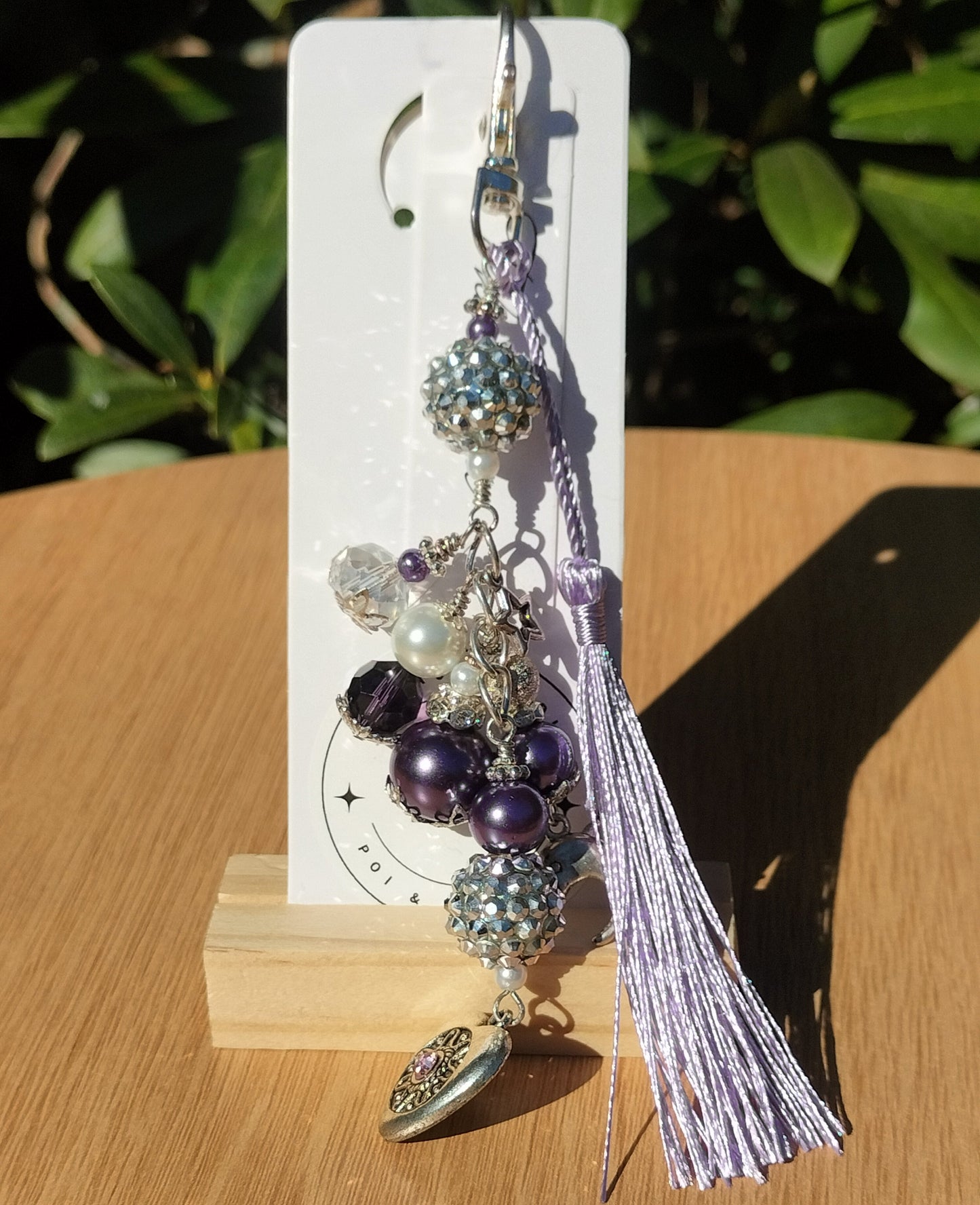 Purple & Silver Bag Charms.