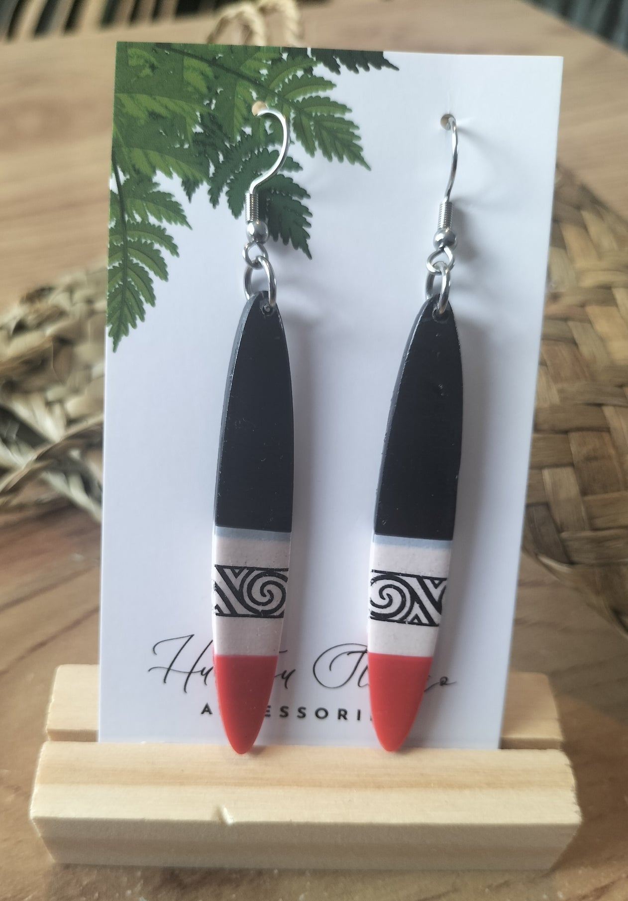 Black, White, Red Spiral.