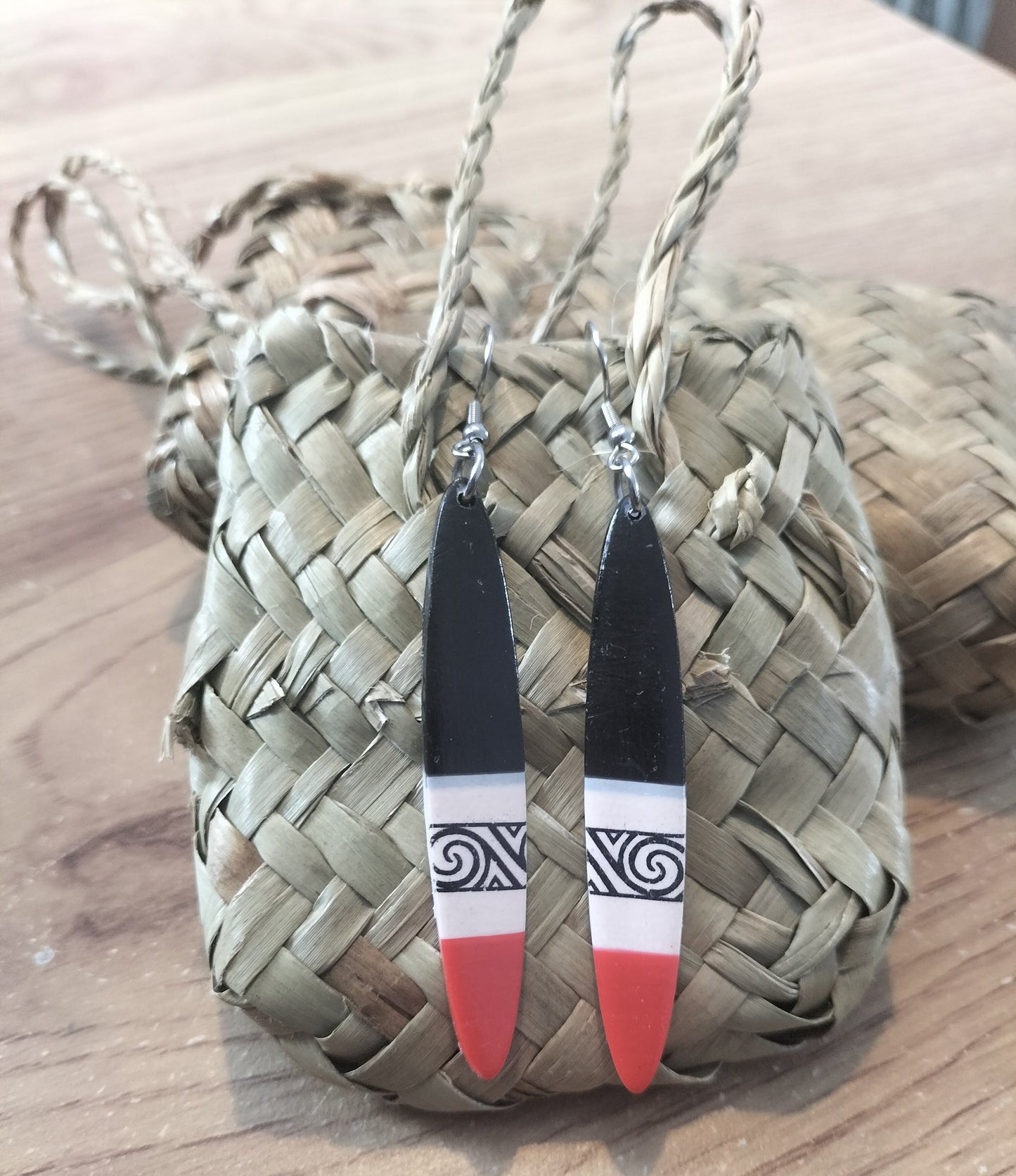 Black, White, Red Spiral.