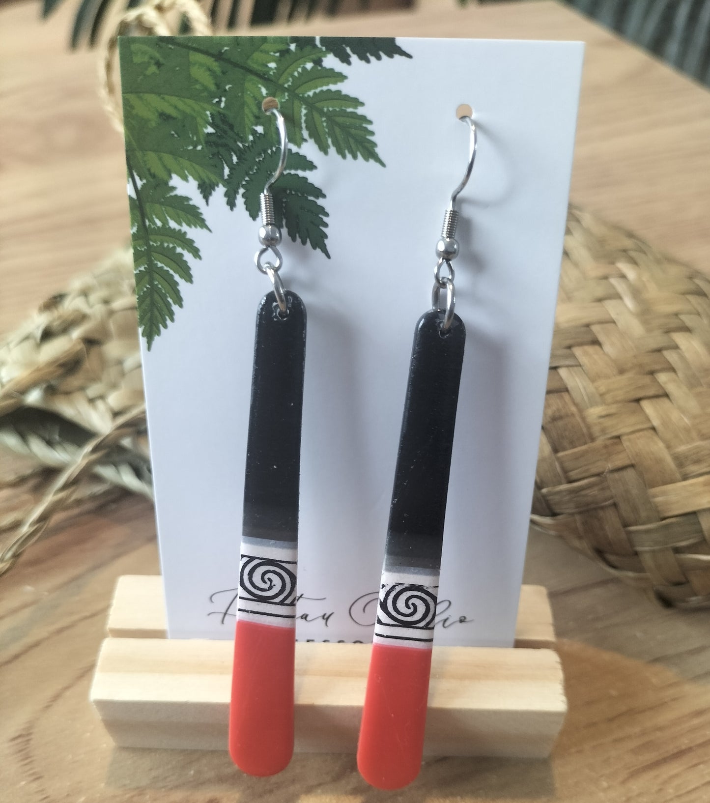 Black, White, Red Spiral.