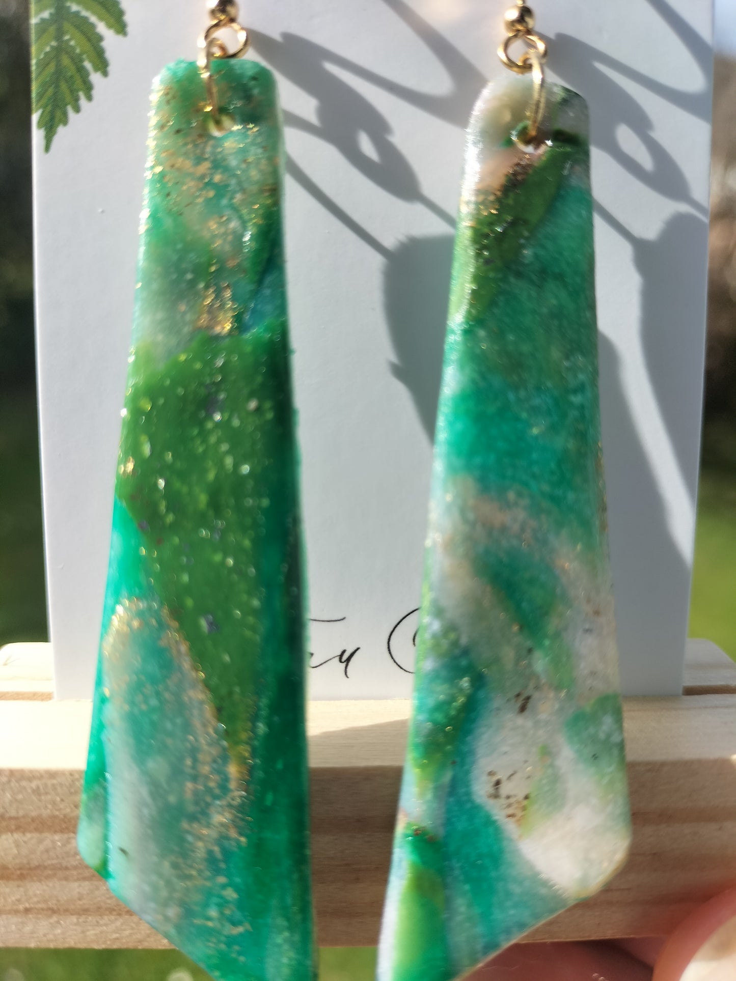 Nature Green Shades and Gold Shimmer.